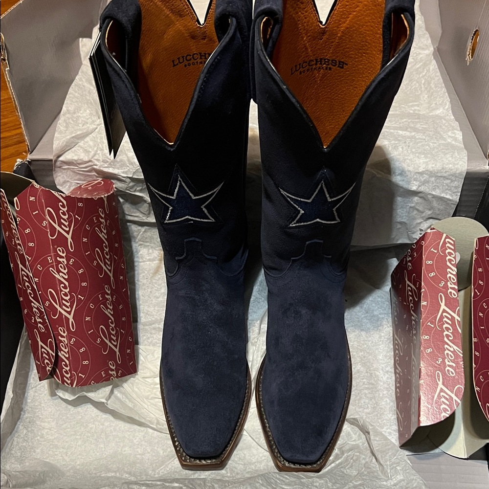 Brand New Lucchese Navy blue Cowboy Boots